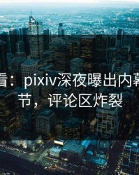 限时查看：pixiv深夜曝出内幕震撼细节，评论区炸裂