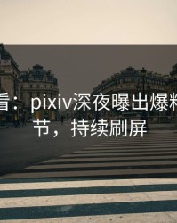 限时查看：pixiv深夜曝出爆料震撼细节，持续刷屏