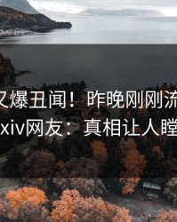当事人又爆丑闻！昨晚刚刚流出八卦，pixiv网友：真相让人瞠目