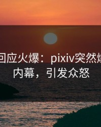圈内人回应火爆：pixiv突然爆出秘闻内幕，引发众怒