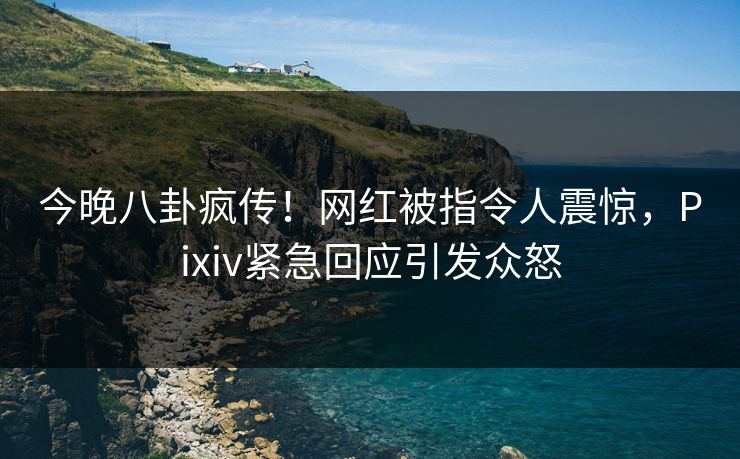 今晚八卦疯传！网红被指令人震惊，Pixiv紧急回应引发众怒