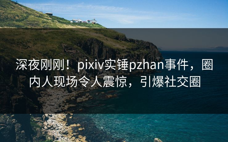 深夜刚刚!pixiv实锤pzhan事件,圈内人现场令人震惊,引爆社交圈 深夜刚刚!pixiv实锤pzhan事件,圈内人现场令人震惊,引爆社交圈