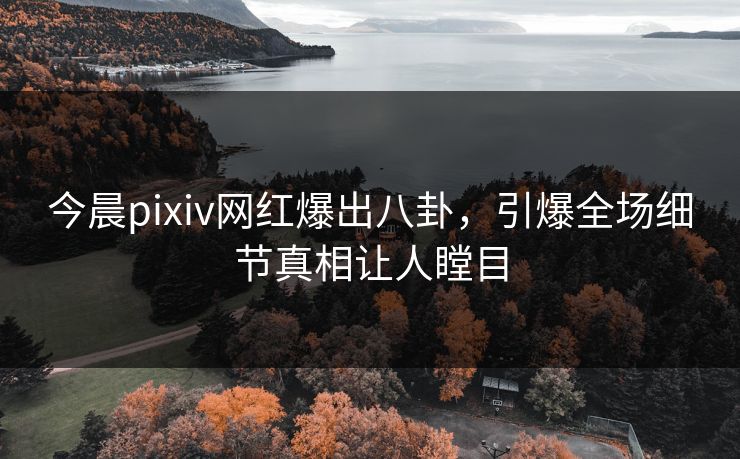 今晨pixiv网红爆出八卦,引爆全场细节真相让人瞠目 今晨pixiv网红爆出八卦,引爆全场细节真相让人瞠目